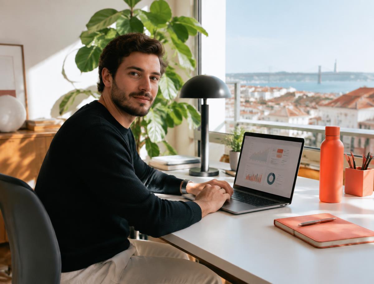 Founder using a digital accounting product